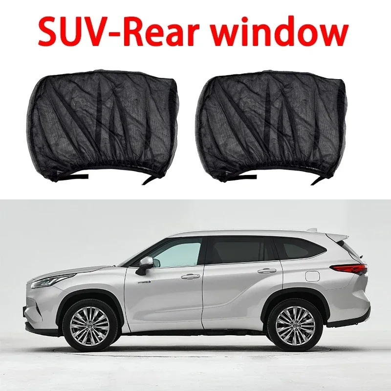 2pc universella solskydd för bilar, suv, uv-skydd, myggskydd, sidorutagardiner - mörkläggningsfilm för avskildhet och värmereducering: Mång