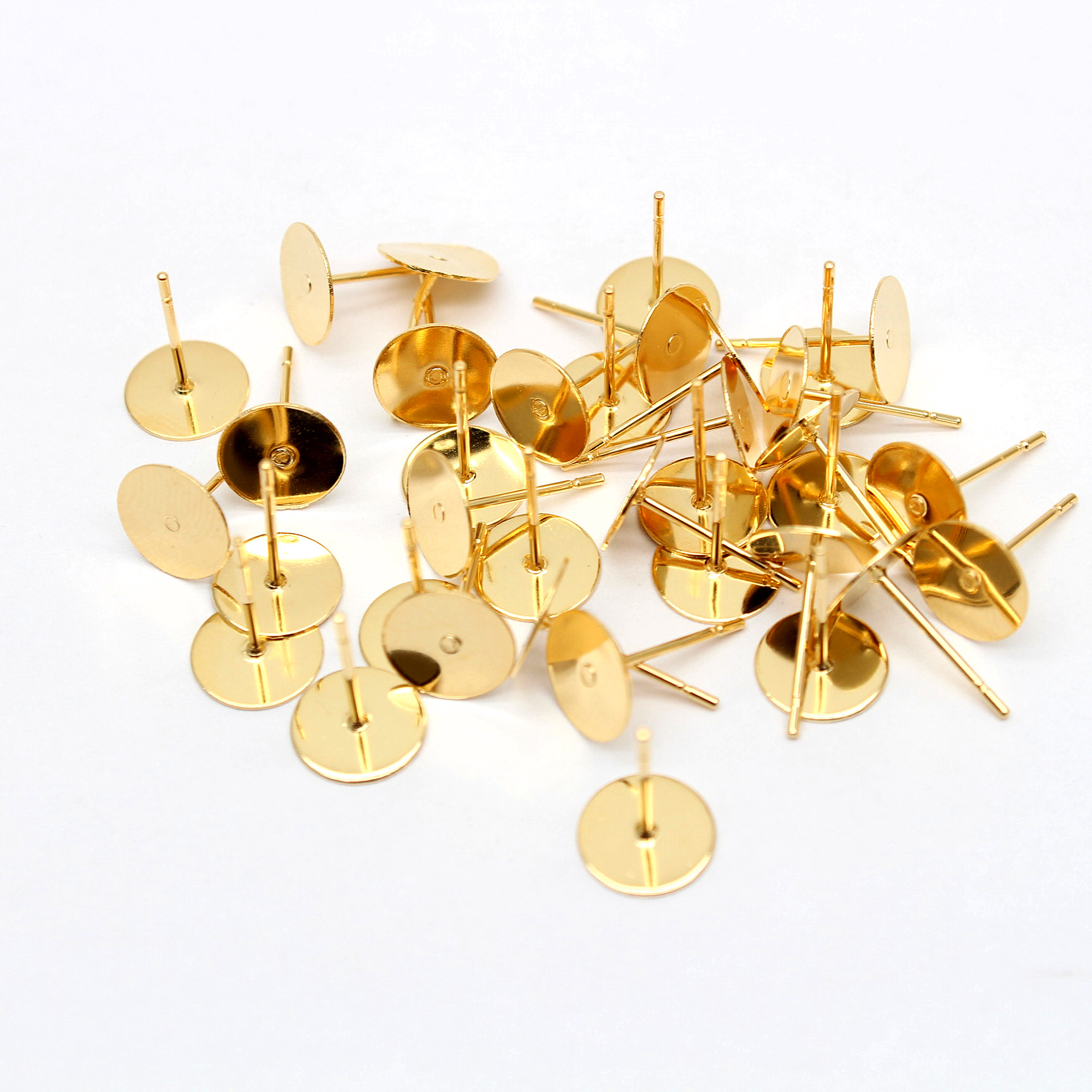 3 MILLIMETRI 4 MILLIMETRI 5 MILLIMETRI 6 MILLIMETRI 8 MILLIMETRI 316 in Acciaio Inox Orecchino messaggi grezzi Piatto pad orecchio borchie per Orecchino FAI DA TE Che Fanno Trovare (50 Pz/lotto)