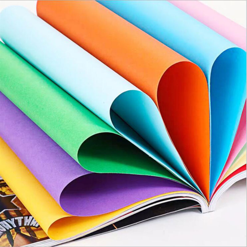 Godt  a4 farve kopipapir hvid dobbeltsidet farve manuel foldning diy papirskåret håndværk origami print dokumentfil 100 stk