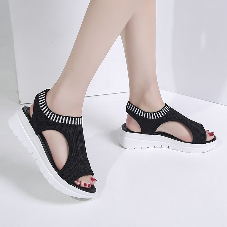 Vrouwen Sandalen Voor Ademend Comfort Winkelen Dames Wandelschoenen Zomer Platform Zwarte Sandaal Schoenen platform 11