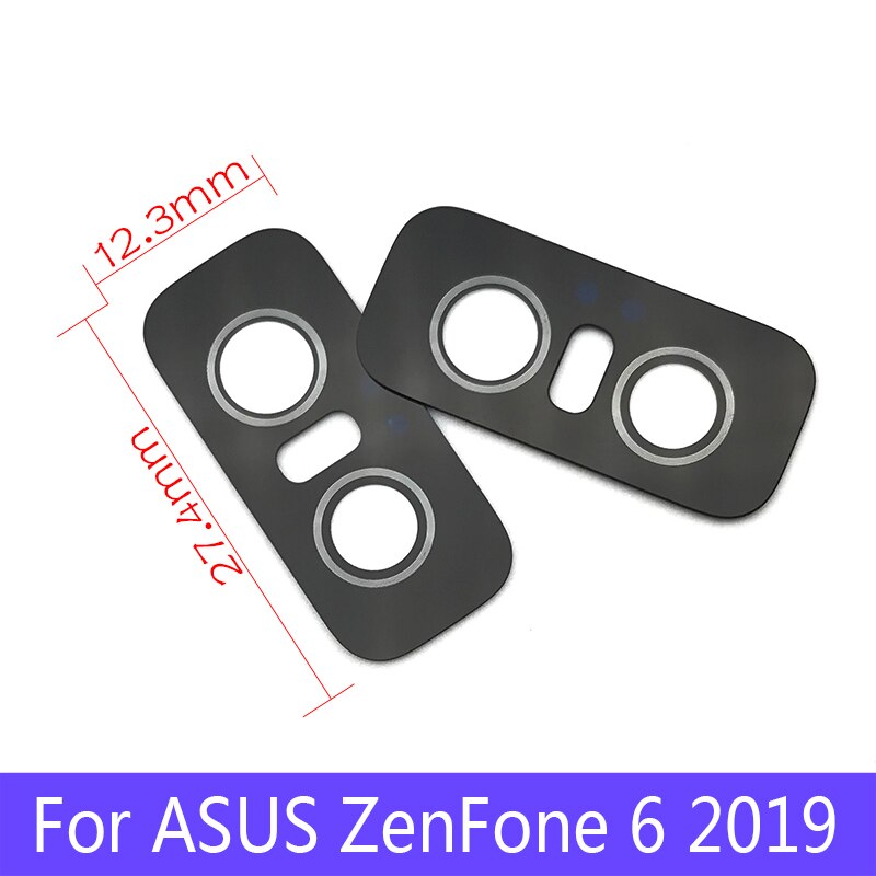 1Pcs Back Rear Camera Glas Lens Voor Asus Zenfone 6 Vervanging