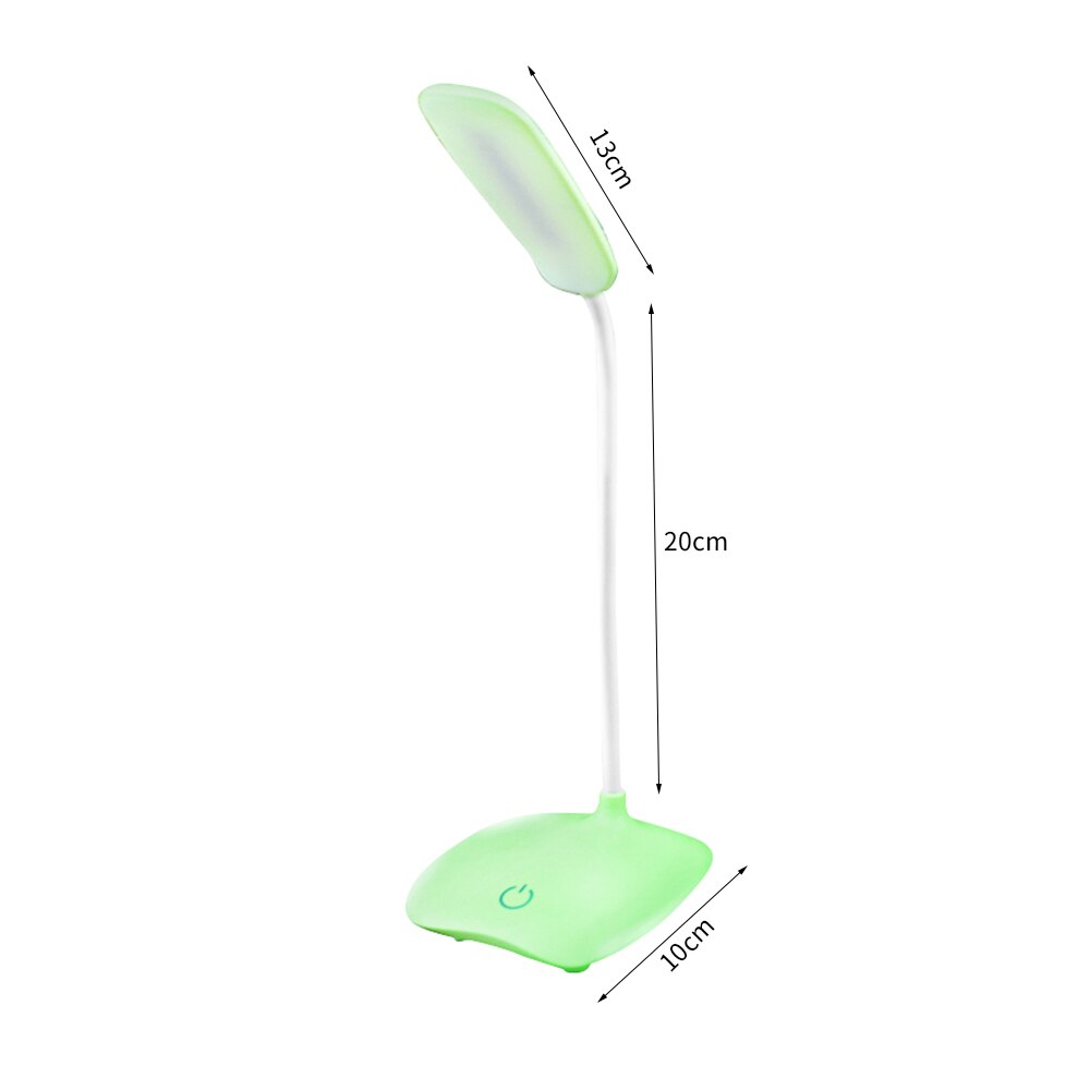 Usb oplaadbare led-bureaulamp, tafellamp met verstelbare intensiteit, leeslamp met aanraakschakelaar, bureaulampen, bureaulampen: Groente