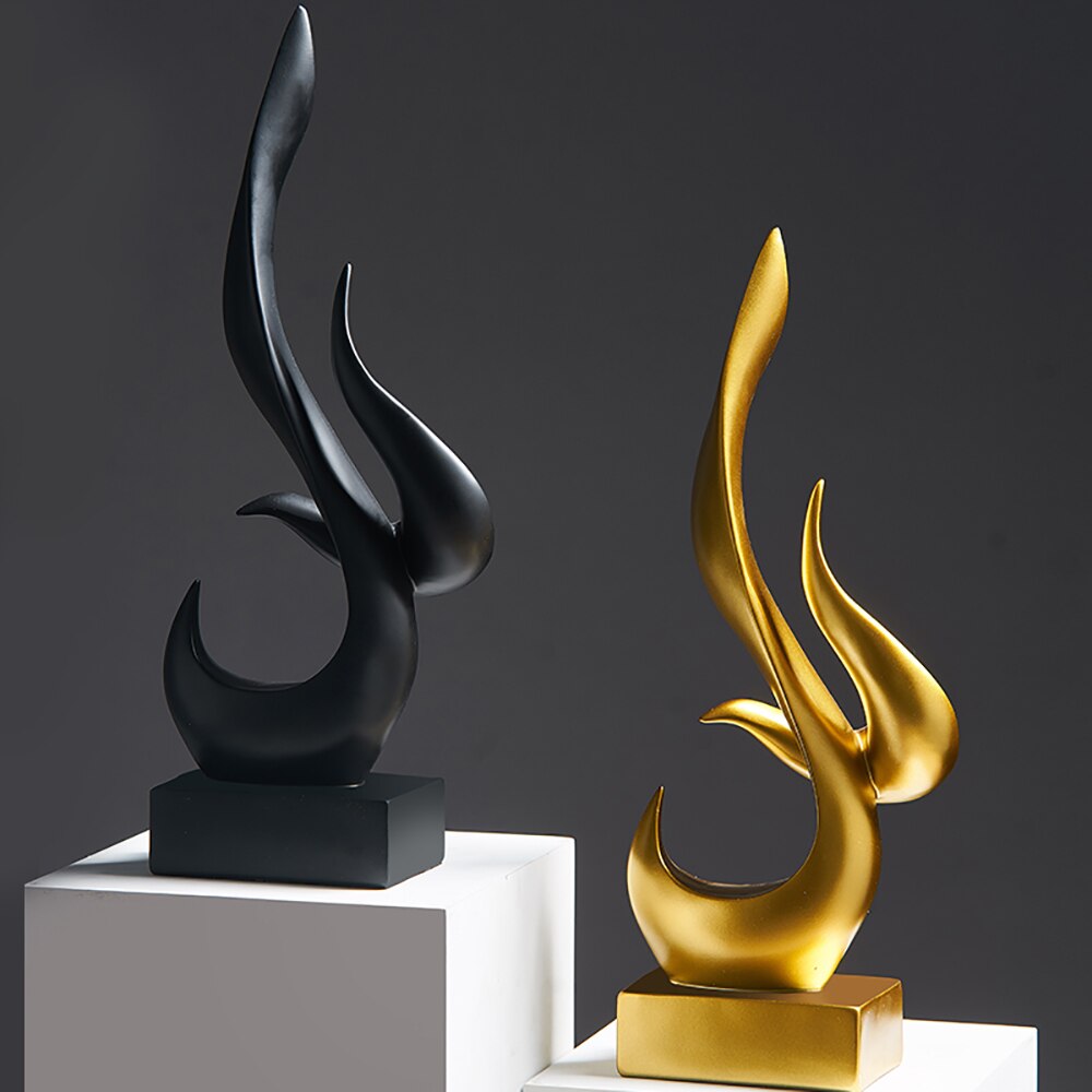 Sculpture Abstraite Moderne pour la Décoration de la Maison Accessoires pour le Salon, le Bureau, Statue Décorative Souvenir
