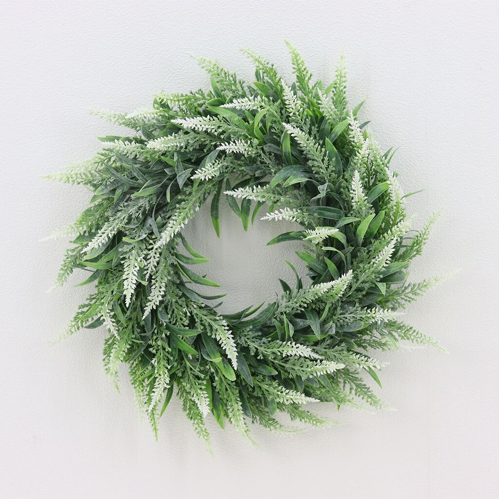Pcscevcr Kunstmatige Bloem Krans Voor Voordeur, Rotan Krans Met Groen Blad, Zomer Decoratieve Bloem Krans Voor Thuis Tuin Party Bruiloft Decor (Sakura Chrysant