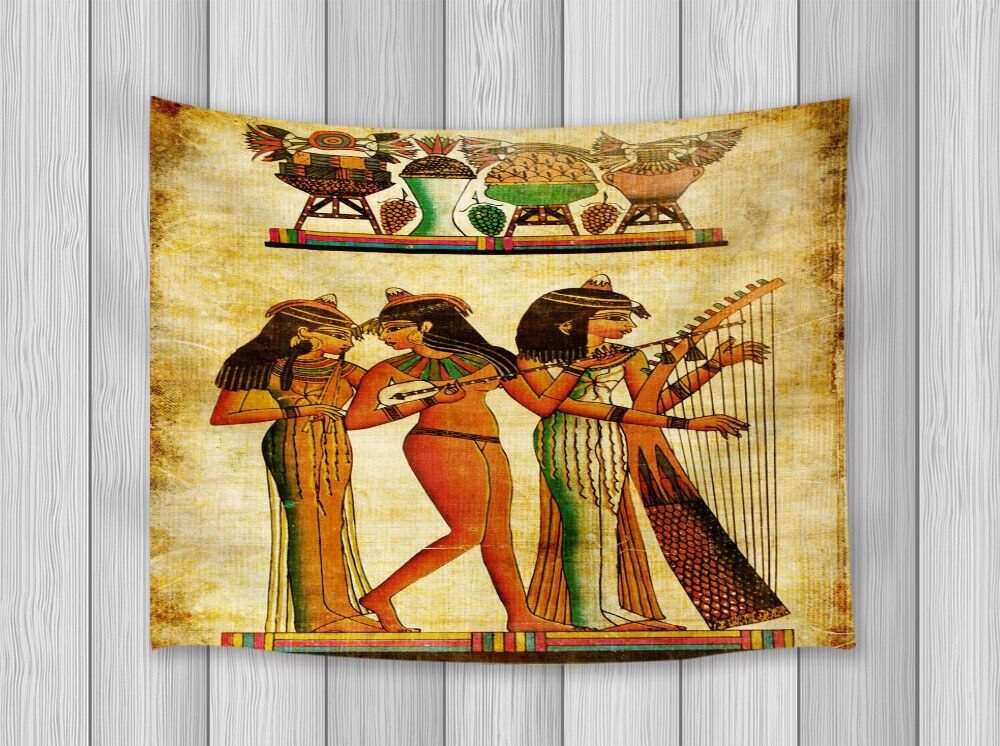 Ancient Egyptian Woman Tapestry Decro for Bedroom Living Room Dorm Wall Hanging
