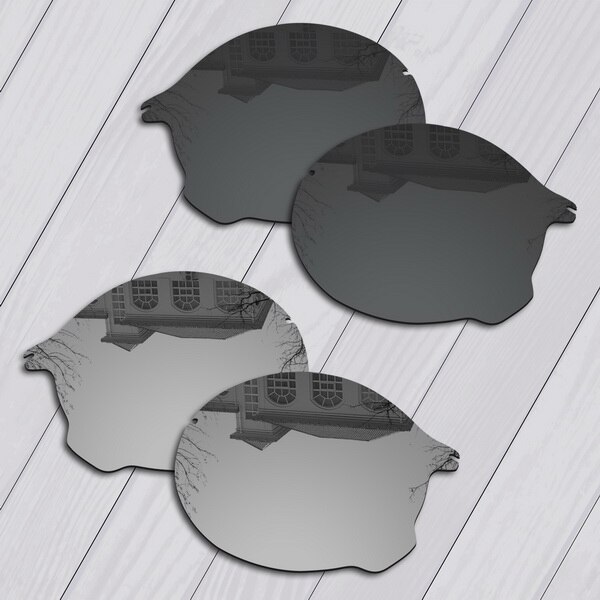 E.O.S Polarized Enhanced Replacement Lenses for Oakley Tailend Sunglasses - Multiple Choice: Black-Silver