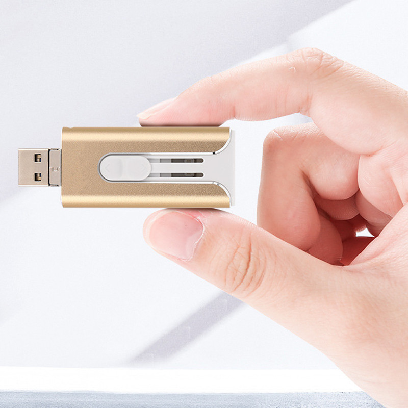 4 in 1 USB Flash Drive 256GB High Speed Micro USB Stick Type-C Pen Drive 32GB 128gb 1TB Memory Stick for iphone Android PC iPad