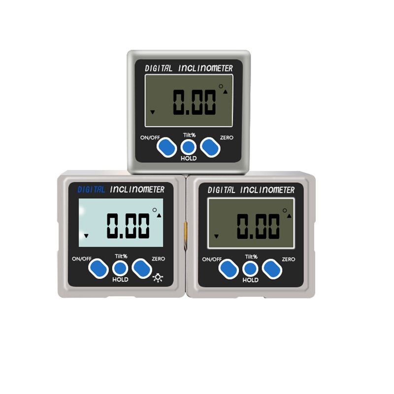Digital Protractor Inclinometer 360 Degree LCD Display Angle Finder Gauge Level Angle Measurement