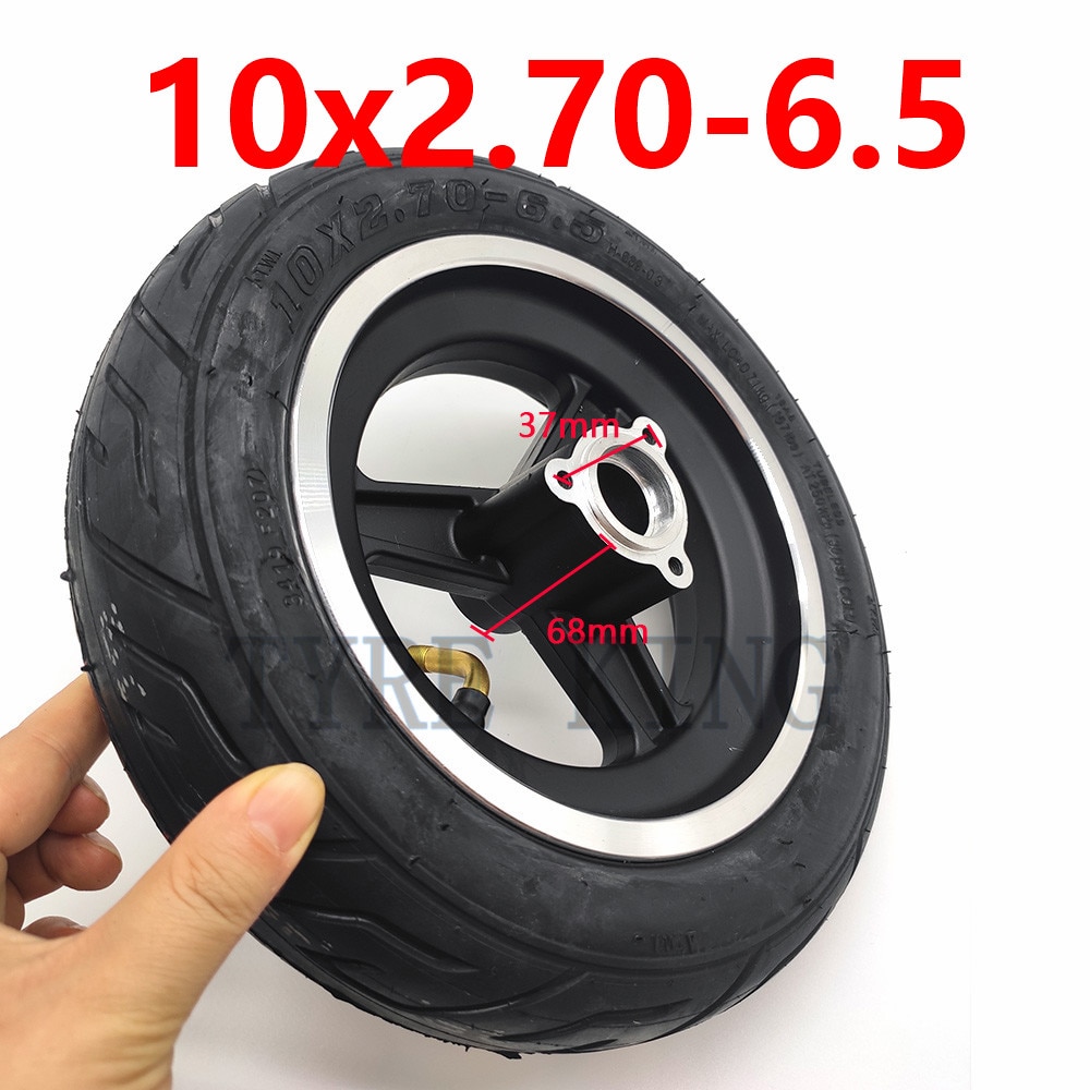 1PZ GD1-E1V Vollgummireifen 10x2.70-6.5 (70/65-6.5) – 10 Zoll Schlauchloser Ersatzreifen Für Kugoo G-Booster G2 Pro & Andere E-Roller – Inkl. Reifenheber