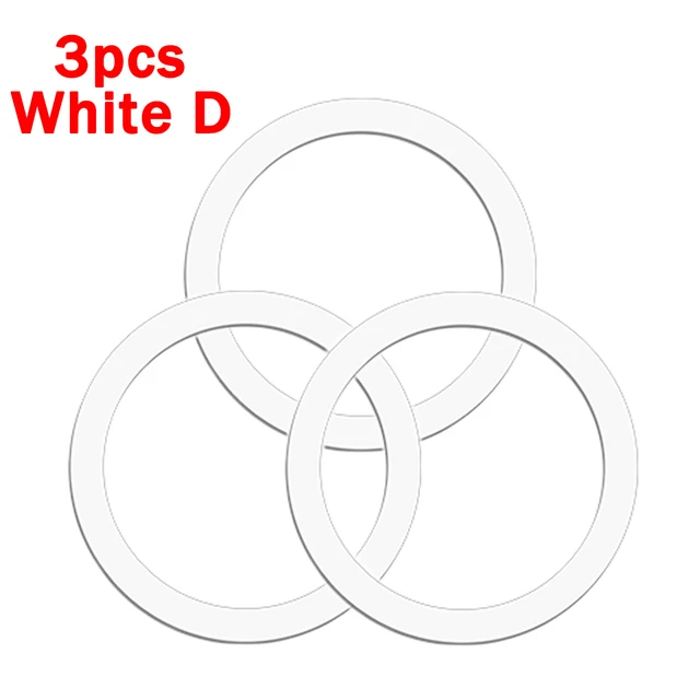 Sticker Ring for Magsafe Wireless Charging for Iphone 14 13 Pro Max 12 Mini Mobile Phone Magnetic Wireless Charger Metal Plate: WHITE