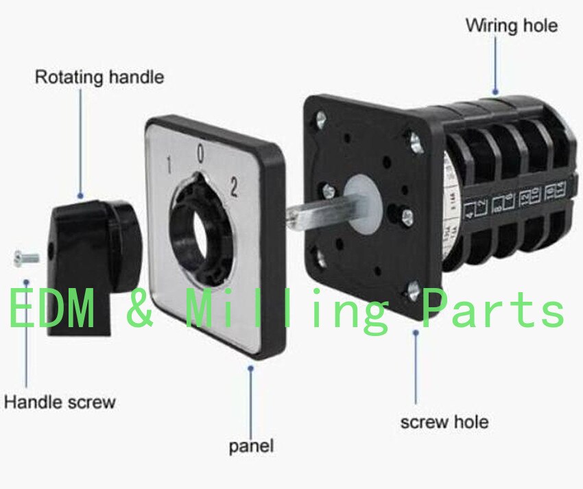 CNC LW8-10 Three-Speed Universal Transfer Switch Rotary Cam Switch Changeover Switch 220V/380V