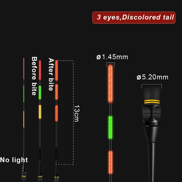 Super lumineux nuit pêche LED Smart flotteur haut lumineux Ultra sensible électronique flotteurs bouée accessoires de pêche en plein air: green