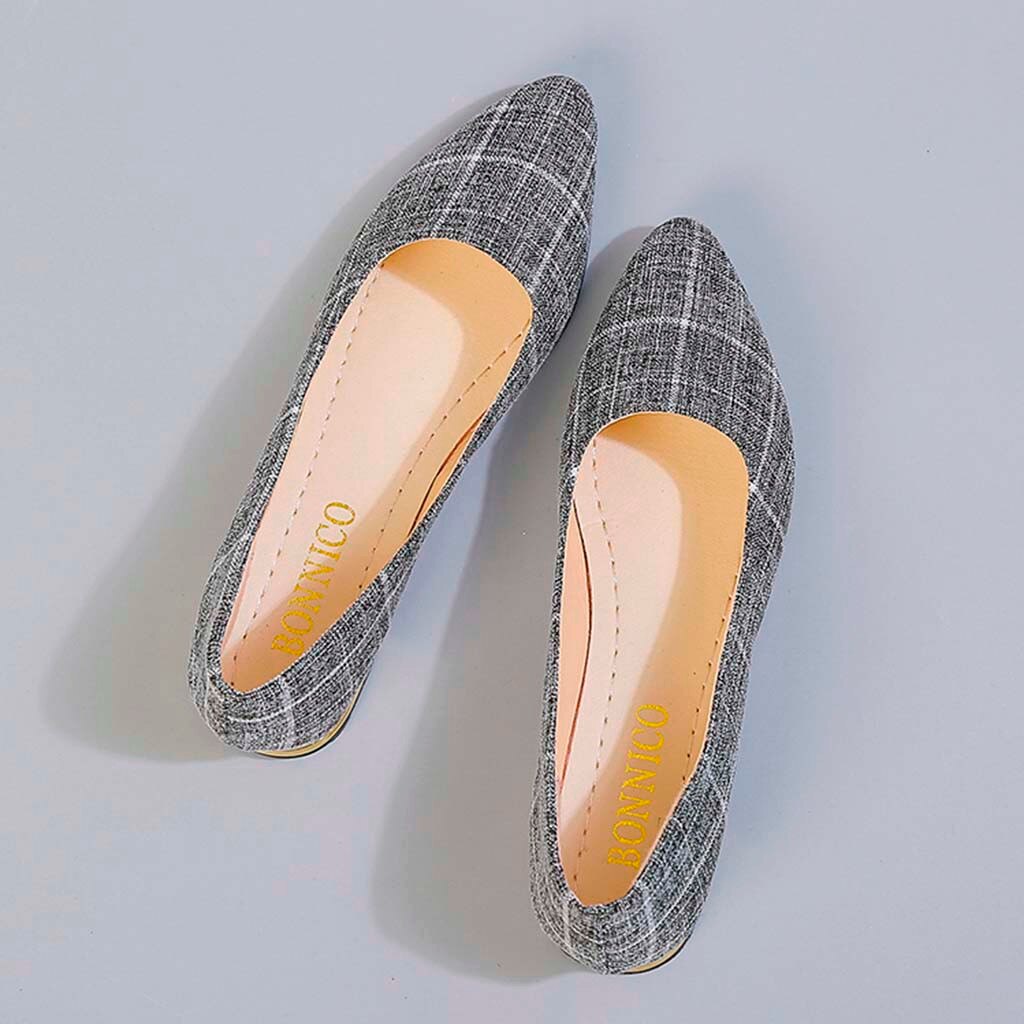 Women Flats Slip on Flat Shoes Candy Color Woman Boat Shoes Black Ladies Ballet flats shoes