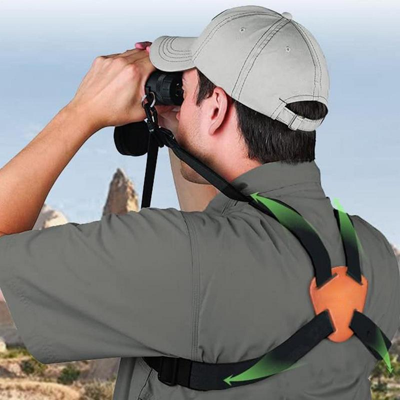 Universal Binoculars X-Shaped Harness Strap Shoulder Straps Dua l Camera Harness Adjustable Shoulder Straps Camera Chest Strap