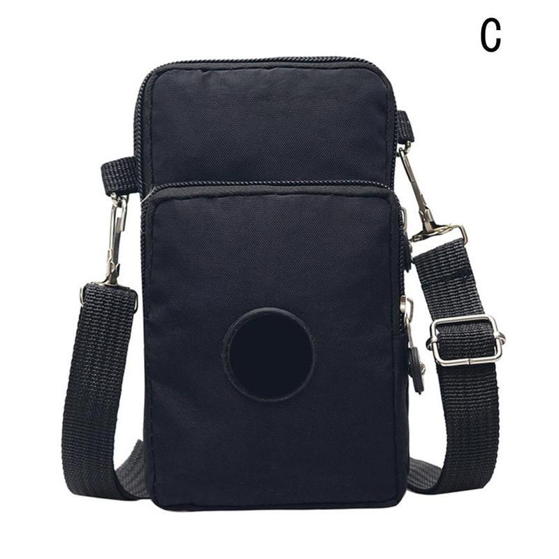 Women's Bag Korean Version of the Shoulder Bag Mobile Phone Bag Diagonal Across the Small Cloth Bag Sports Leisure Arm Bag: C