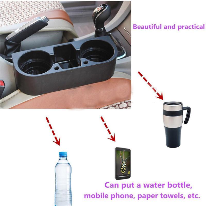 Bil kopp telefon holder sofa drikke holder bærbar multifunksjon drikke kan flaske mat montering kjøretøy sete gap organizer