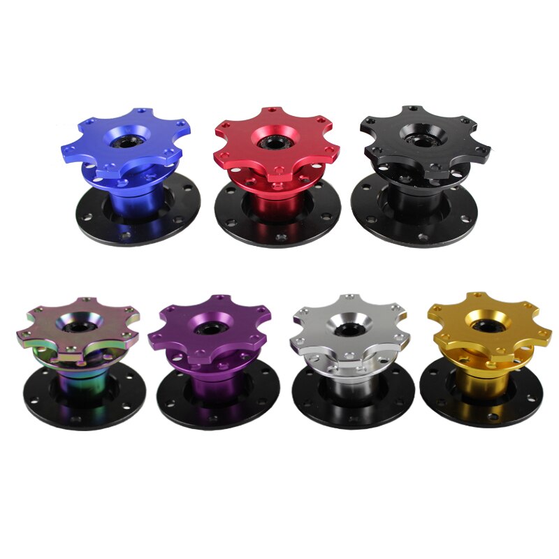 Universal Steering Wheel Quick Release Hub Boss Kit Wheel Hub Adapter For 6 hole Steering Wheel Hub