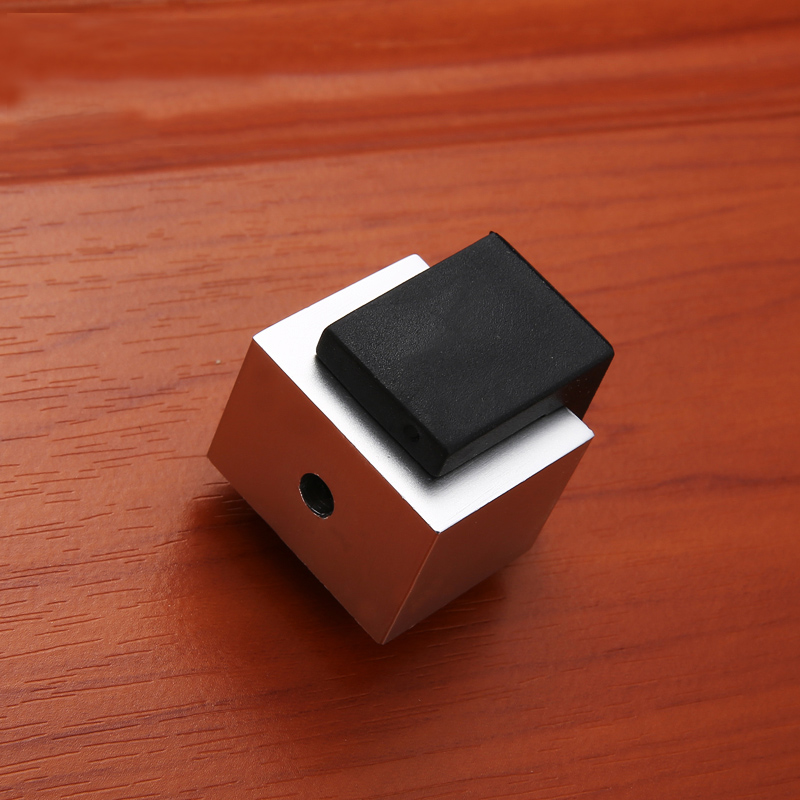 Rubber Door Stops Aluminium Alloy Door Stopper Holders Catch Floor Mounted Toilet Glass Door Hidden Doorstop Furniture Hardware