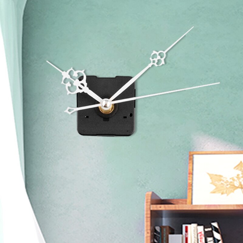 1pc 13mm Silent Large Clock Quartz Clock Movement Mechanism White Hand DIY Replacement Repair Kit Tool Set