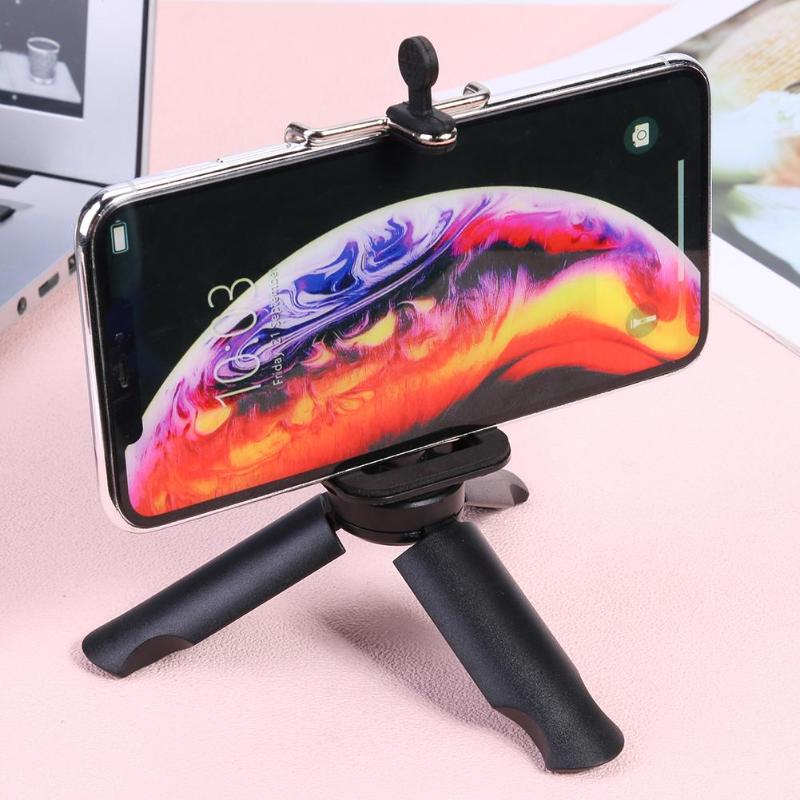 Universal Table Tripod Mini Desktop Camera Bracket Stand for Mobile Phone GoPro Arbitrarily Adjustable High and Low Angles