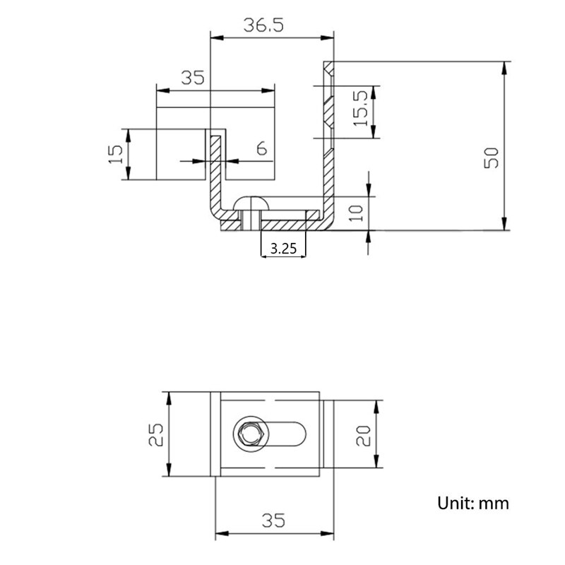 -Wall Mounted Verstelbare Metalen Schuifdeuren Schuur Deur Bodem Floor Gids Voor Schuifdeuren Schuur Deur