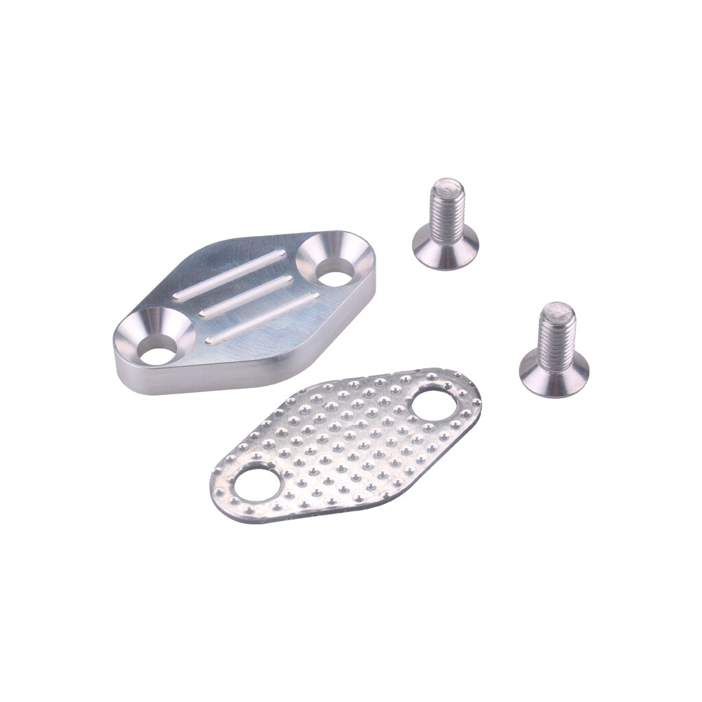 LS LQ4 EGR Tube Exhaust Manifold Block OFF Plate Kit LSX 4.8L 5.3L 6.0L EGR Tube delete plate forTruck exhaust manifolds OFI029