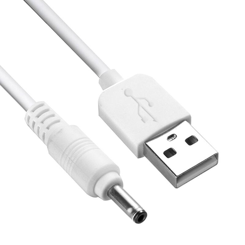 Wymiana kabla USB do DC 3.5V do ładowania Foreo Luna/Luna 2/Mini/Mini 2/Go/Luxe płyn do demakijażu przewód ładowarki USB 100CM: WHITE