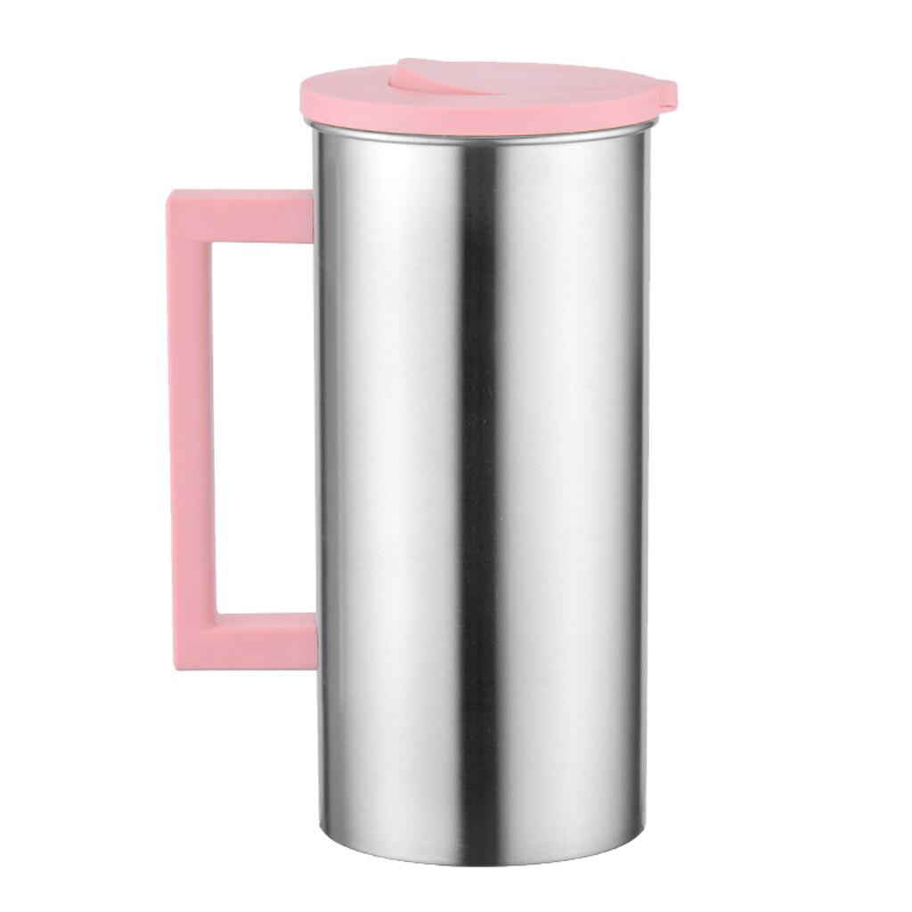 Stainless Steel 1.8L Water Pitcher Picnic Water Juice Drinks Bar Hotel Jug