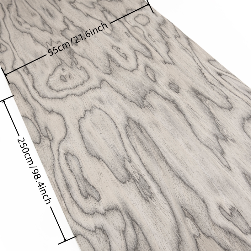 58cmx250cm Alpi Sottsass Series Reconstituted Burl Veneer, Restoration of Furniture and Tabletops, Engineered Wood Veneer Sheets