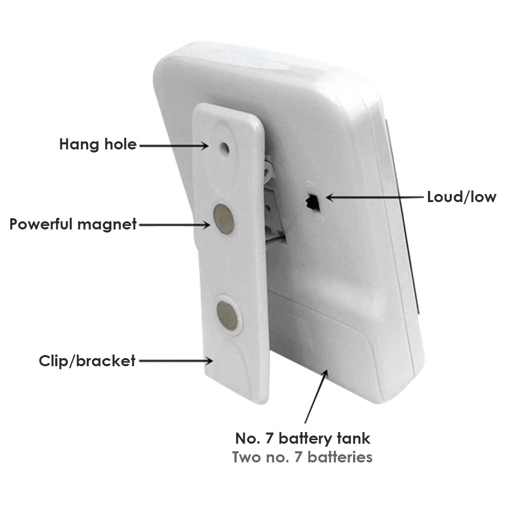 Portable Kitchen Timer Square 3-way Digital Display Countdown Food Cooking Stopwatch Home Pracitcal Alarm Kitchen Tools