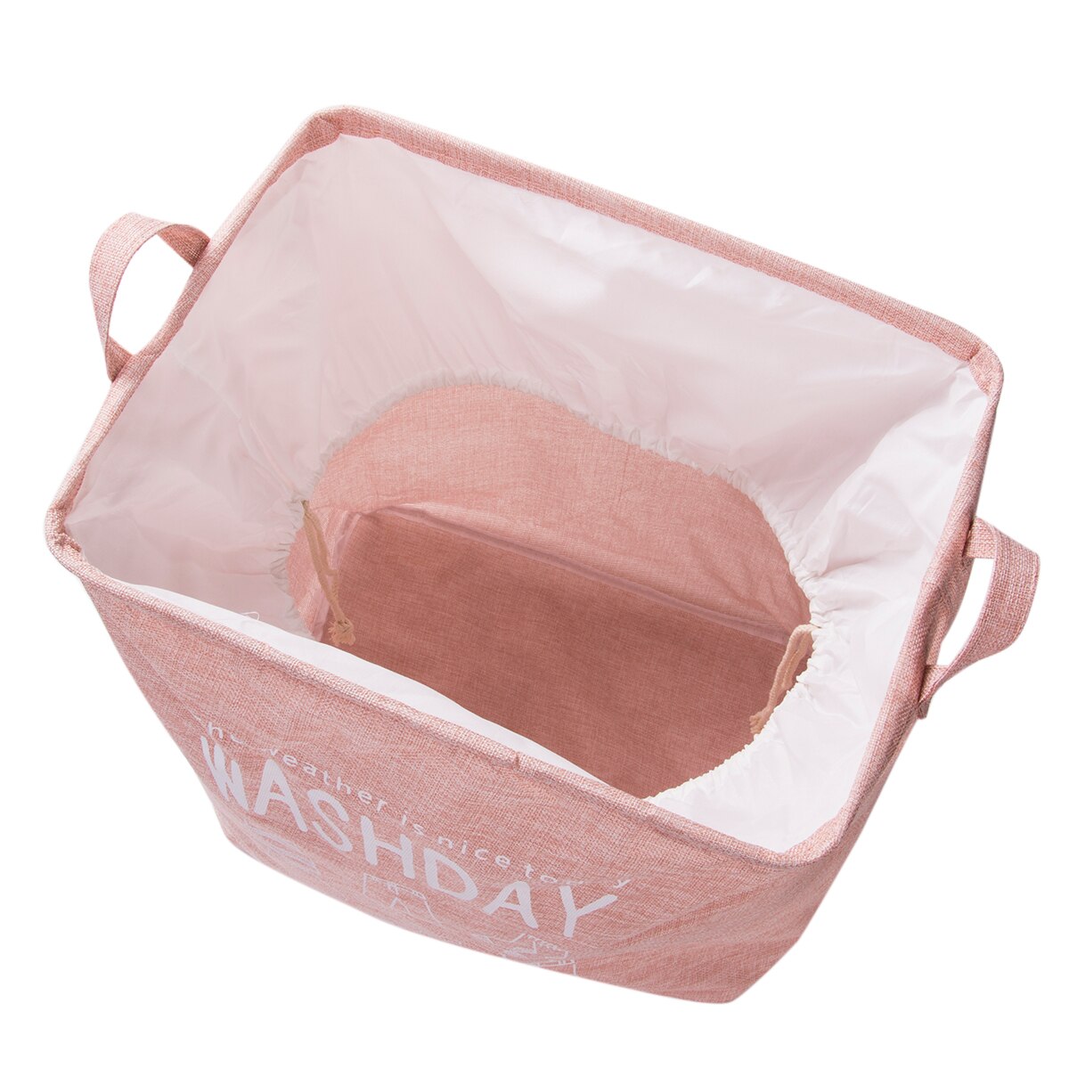 Waterproof Dust Collecting Bucket Hamper Washing Toy Dirty Clothes Storage Organizer Laundry Baskets Bin