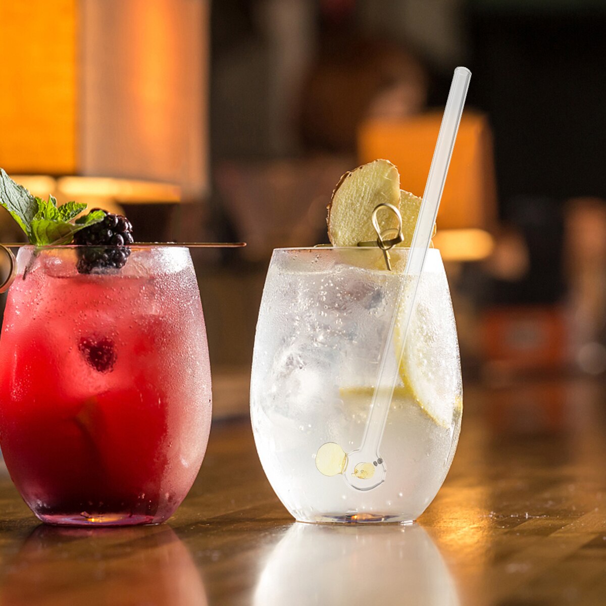 4 stuks vis glazen rietjes schattig melk sap glas rietje voor feestje