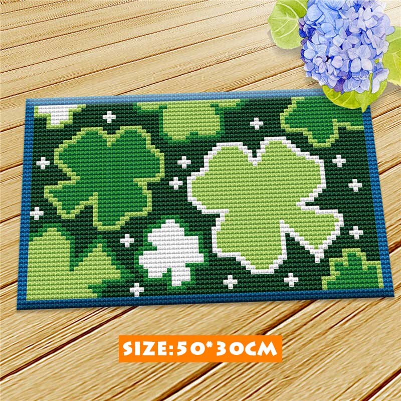 Bricolage animaux loup loquet Crochet Kit tapis faisant de l'artisanat pour les débutants avec des aiguilles à Crochet professionnelles