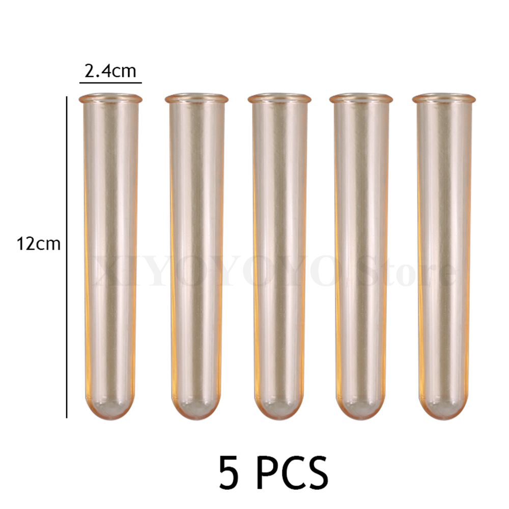 5 stücke Blumen Reagenzglas Vase Acryl Glas DIY Wohnkultur Gips Harz Klar Anzeige-ständer Anlage Inkubator Für Hydrokultur herstellung