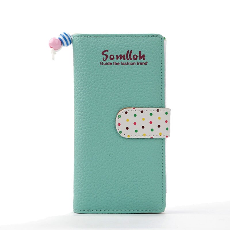 Uhhbccr dames portemonnee portemonnee lange leren bovenkant kaarthouder klassieke dames portemonnee rits merk portemonnee voor vrouwen: Groente