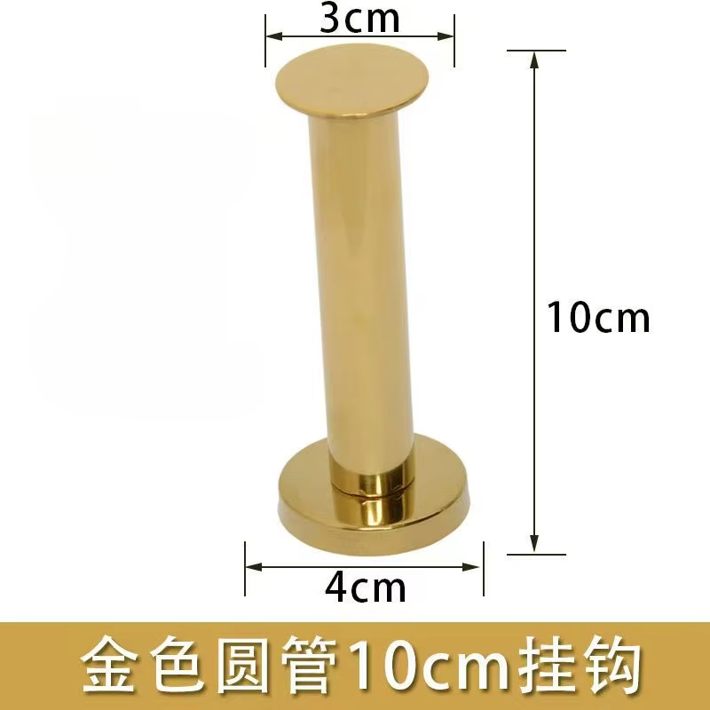 Gouden metalen haken plank muur hangende hangers winkels tonen meubilair decor kleding jas jurk pak ondergoed display rek: YELLOW