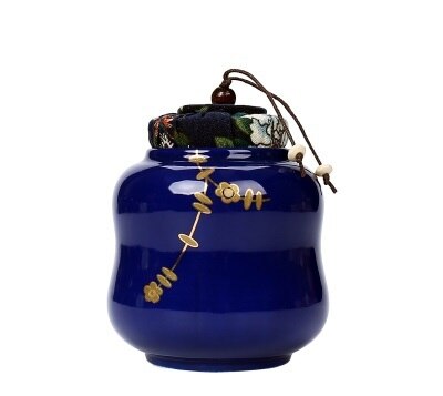 Jar Reizen Huishouden Koffie Opbergdoos Fles Bus Seal Craft Klassieke Thee Caddy Organisator Mini Snoep Keramiek Tin: 9