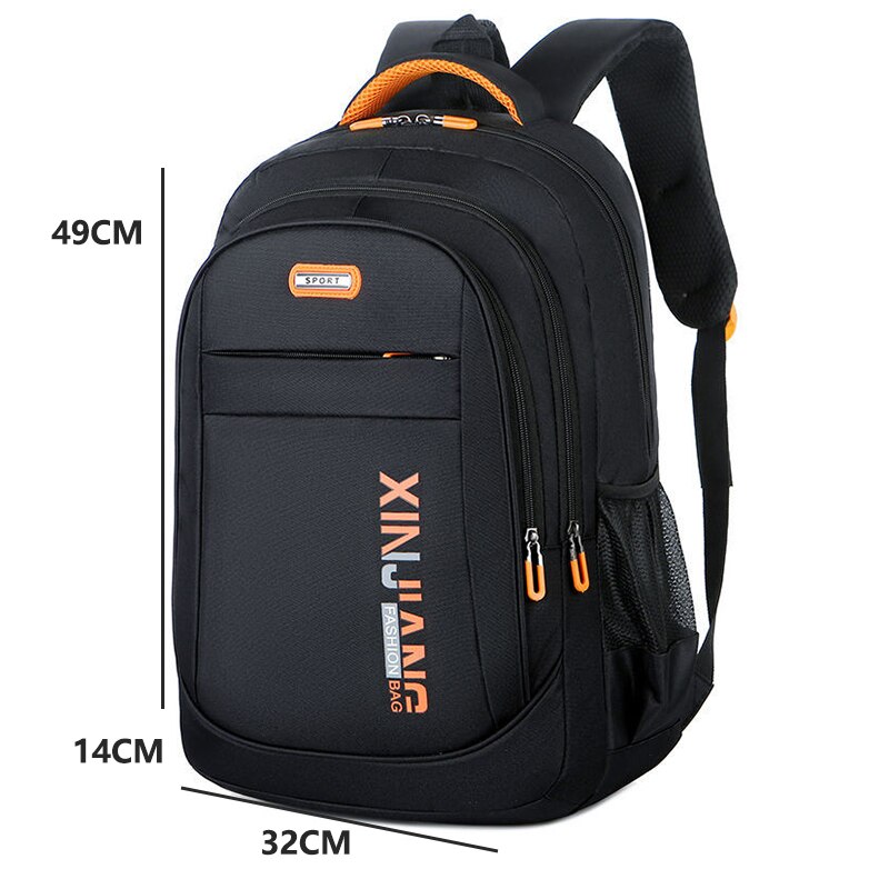Large Capacity High School Bags for Teenage Boys University Student School Backpack Men Nylon