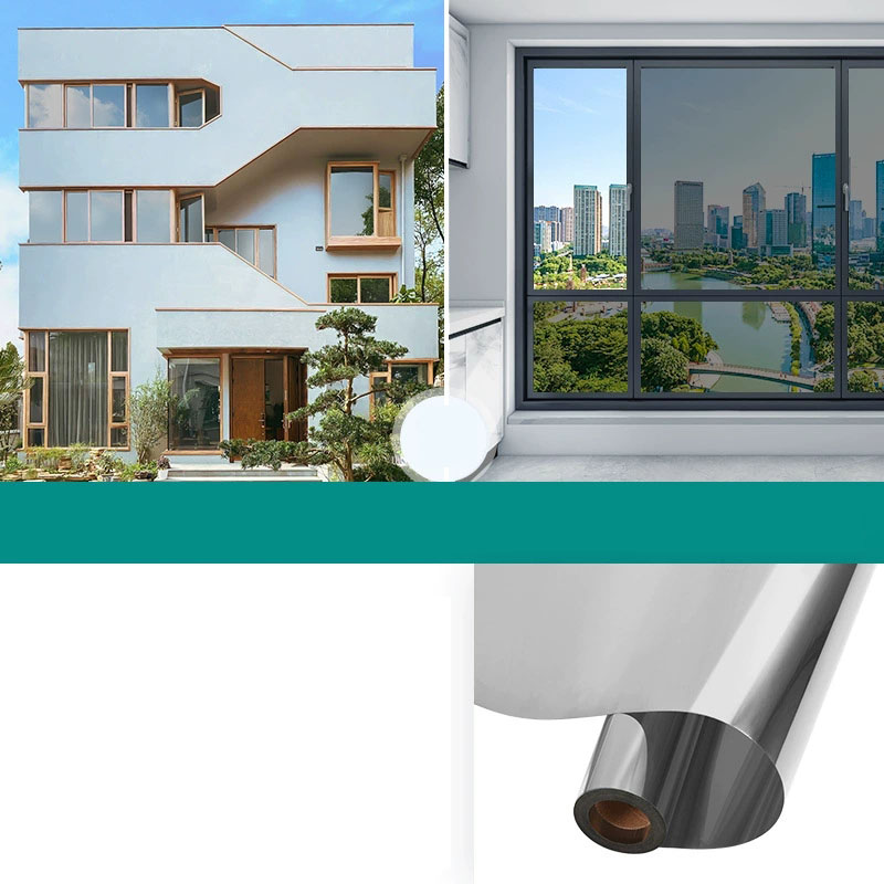 Yksisuuntainen peili-ikkunakalvo suojaa eristyslasikalvo yksityisyys koti-ikkuna parveke aurinkovoidetarra