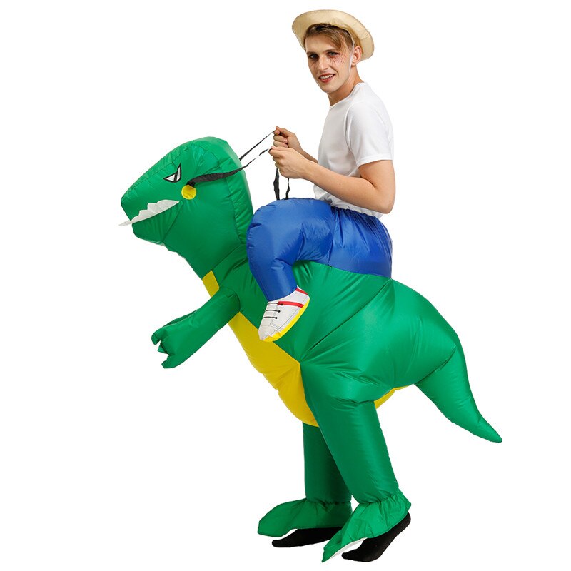 US Funny Eco-friendly Party Inflatable Three-dimensional Dinosaur Mount Child Adult Outdoor Indoor Cosplay: 39GB