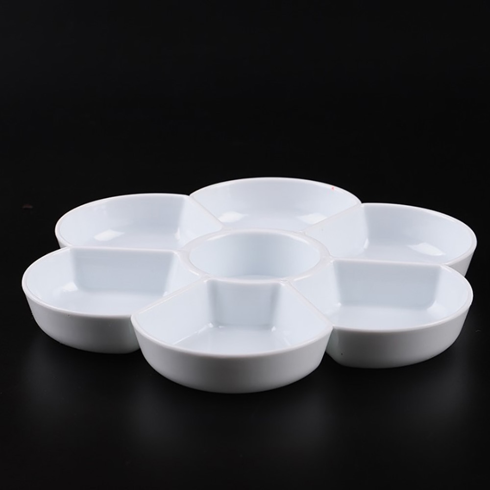 Plastic Palette Art Paint Plastic Drawing Tray Color Palette for Oil Watercolour White Painting Pallet School Painting Tools