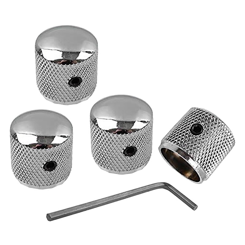 Set van 4 Metalen Dome Tone Volume Control Knoppen voor Elektrische