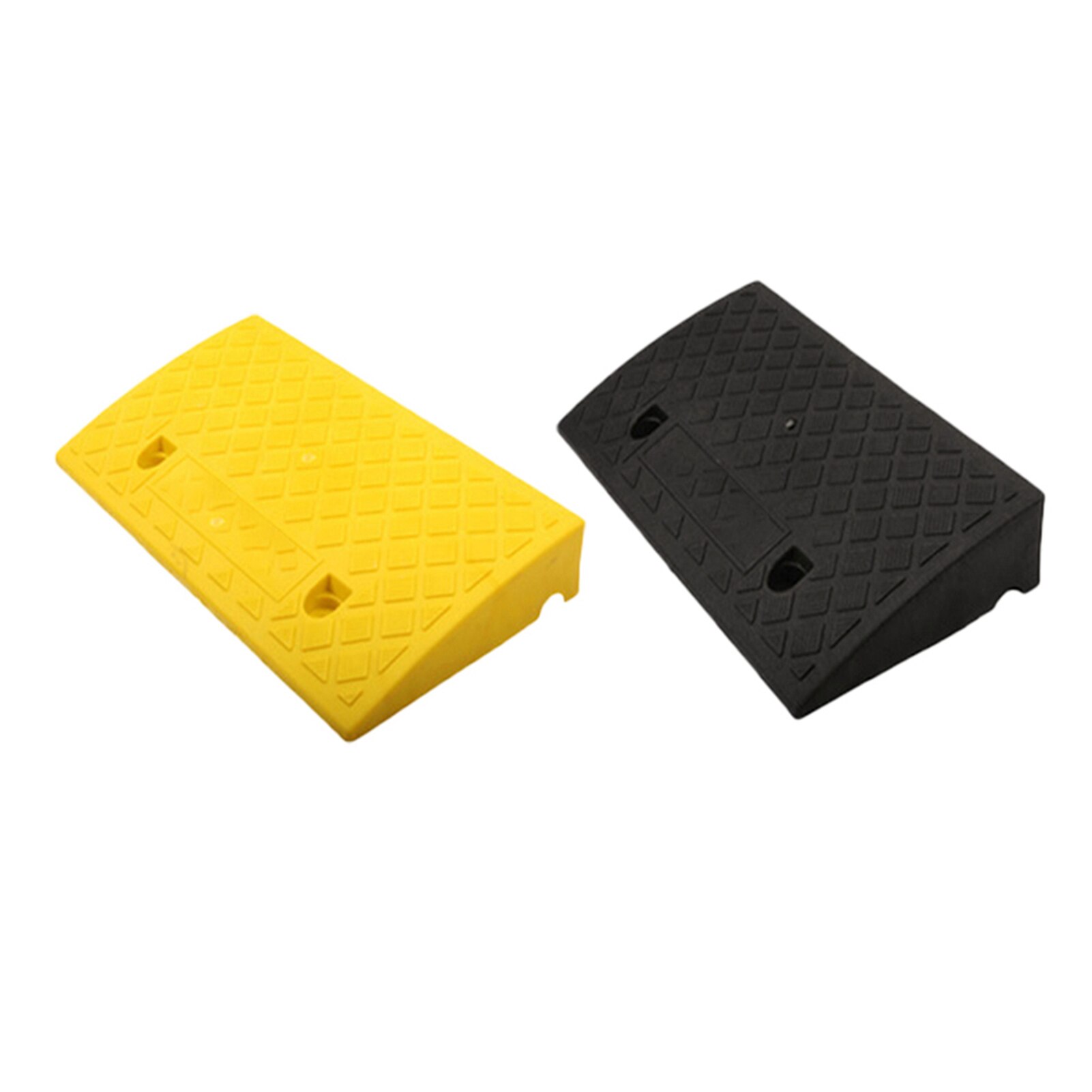 Portable Curb Ramps Heavy Duty Plastic Threshold Ramp Mat Pad Car Trailer Truck Bike Motorcycle Wheelchair Curb Ramp Slope Mat