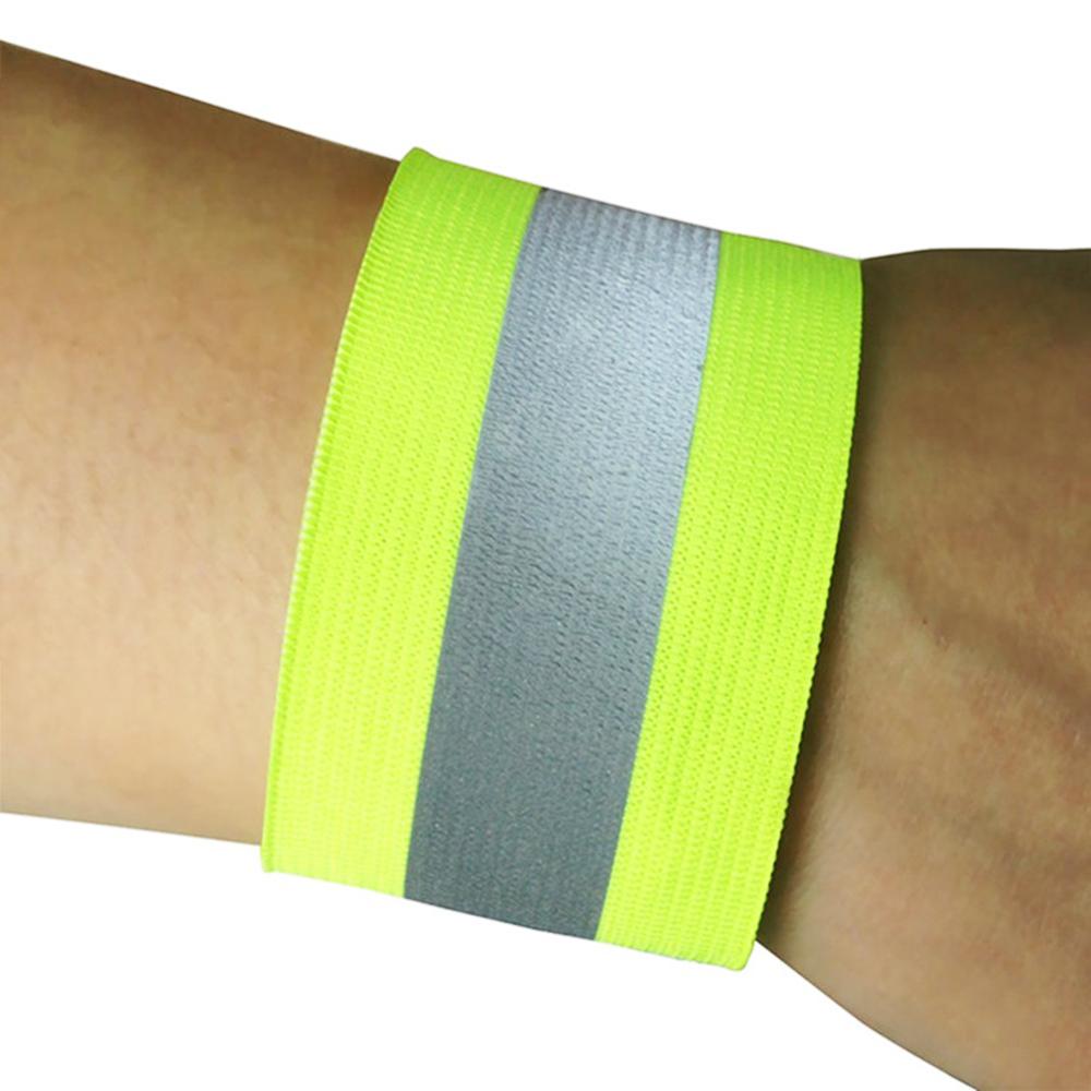 Running Cycling Reflective Strips Warning Bike Safety Bicycle Bind Pants Hand Leg Strap Reflective Tape