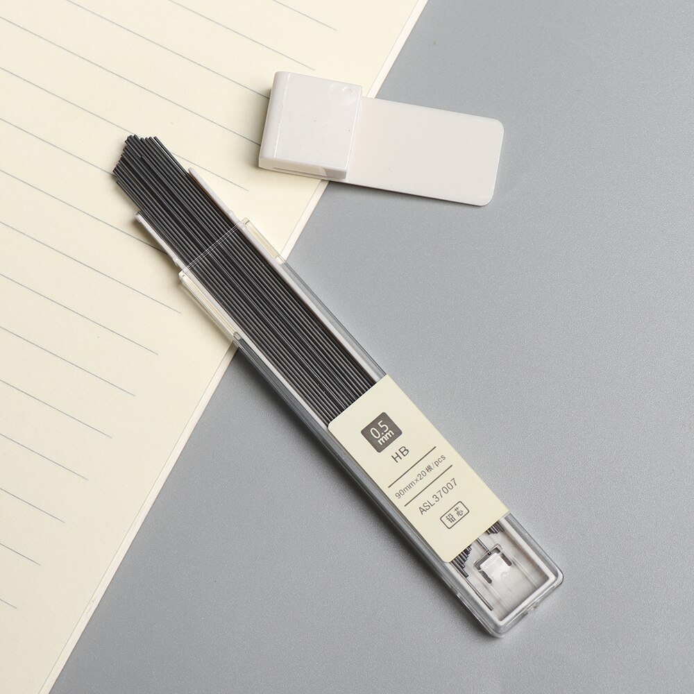 1PC Eenvoudige Vulpotlood Lood 0.5mm HB Potlood Staaf Automatische Potlood Vulling Schrijven Tool School Briefpapier Potlood refill