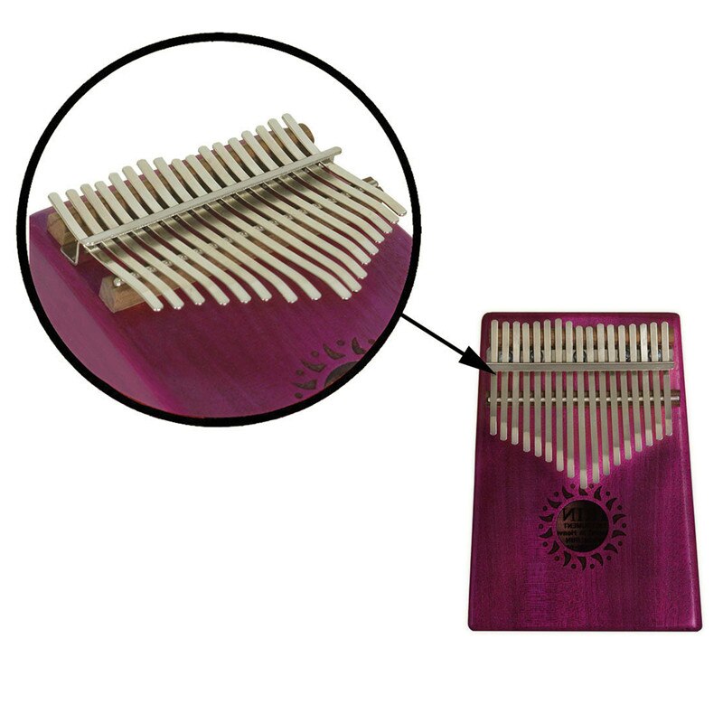 Irin 17- toetsen kalimba duimpiano acaciahout schokbestendige duimpiano met karinba-doos stemapparaat vingerbescherming handleiding voor beginners