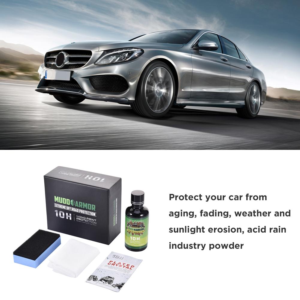 Anti-scratch 50ml 10H Ceramic Car Coating Liquid Glass Waterproof Ceramic Car Paint Care Super Hydrophobic Coat