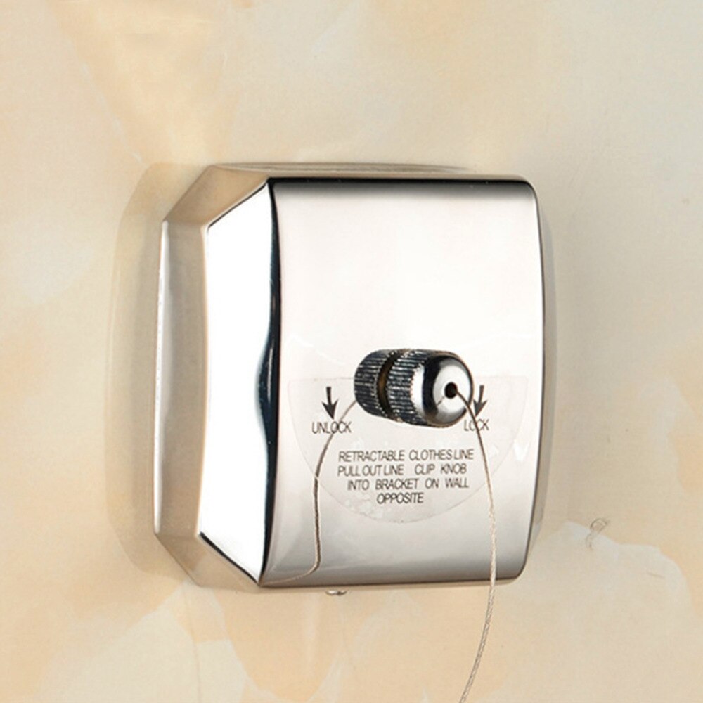 Retractable 304 Stainless Steel Clothesline Dryer Laundry Clothes Line Washing Drying Rope Rack Indoor Outdoor