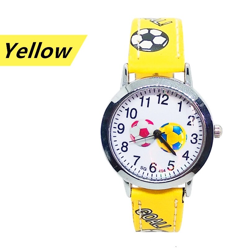 Wysokiej jakości piłka nożna zegarek dzieci skórzane cyfrowe zegarki dla dzieci dziewczyny chłopcy prezent urodzinowy dziecko wodoodporne zegarki kwarcowe zegar