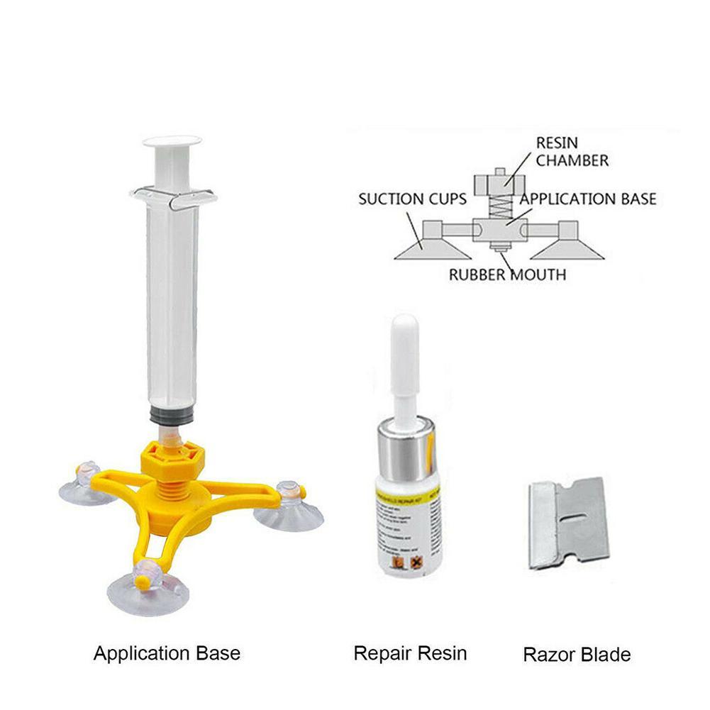 Professionelle Universele Fahrzeug Windschutz Wiprofndschutz Reparatur Werkzeug Glas Riss Reparatur Kit Schnell Fix Auto Glas Kit